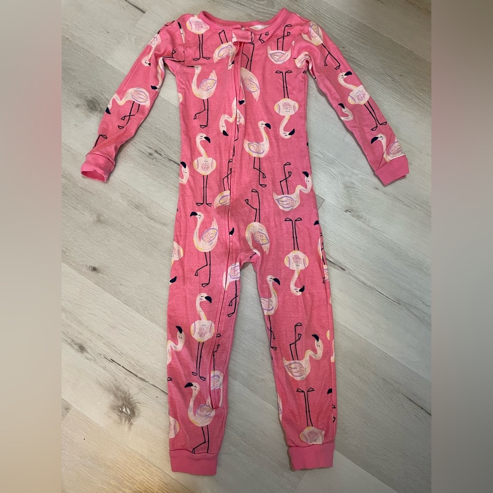 Carter’s flamingo footless onesie